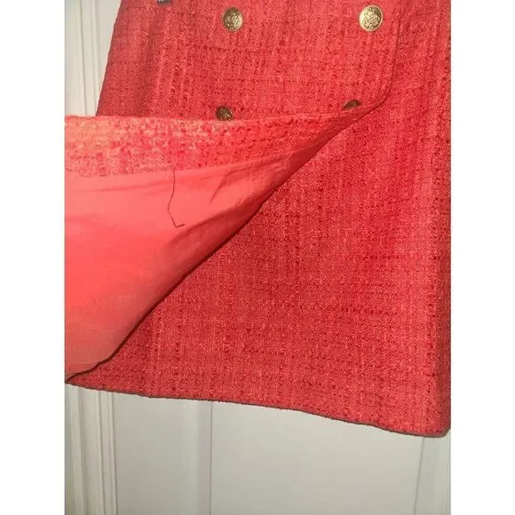 Loft Summer Nautical red Mini Skirt sz 12 - Picture 9 of 10